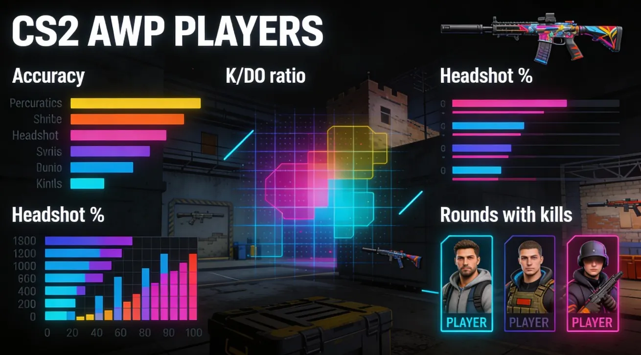 Рейтинг лучших AWP-игроков CS2 на основе статистики HLTV: эффективность, стабильность и влияние на игру команды.