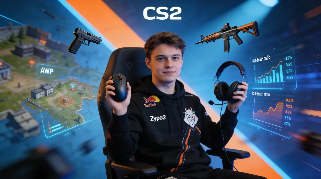 Анализ игры ZywOo в CS2: роль AWP и rifle, позиционное мышление, универсальность и ключевые показатели статистики HLTV.