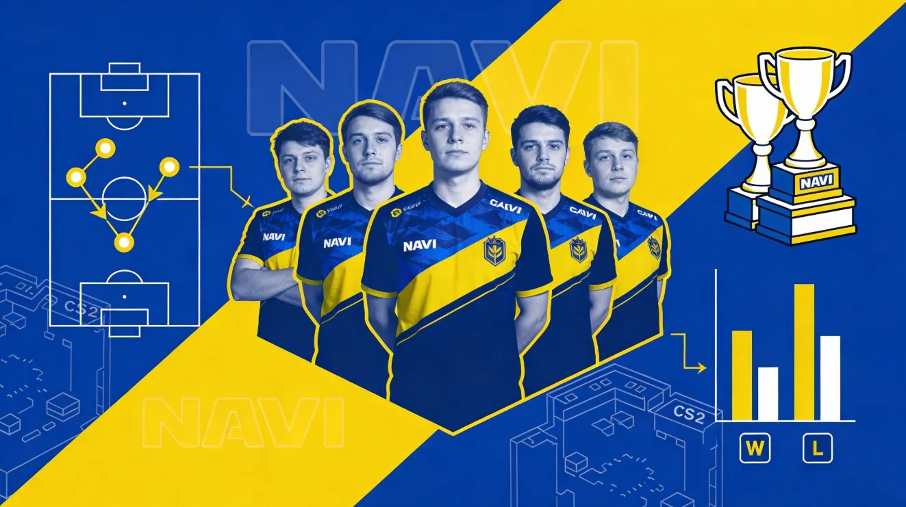 Подробный разбор NAVI в CS2: текущий состав, роли игроков, стиль игры, сильные стороны и перспективы команды на турнирах.