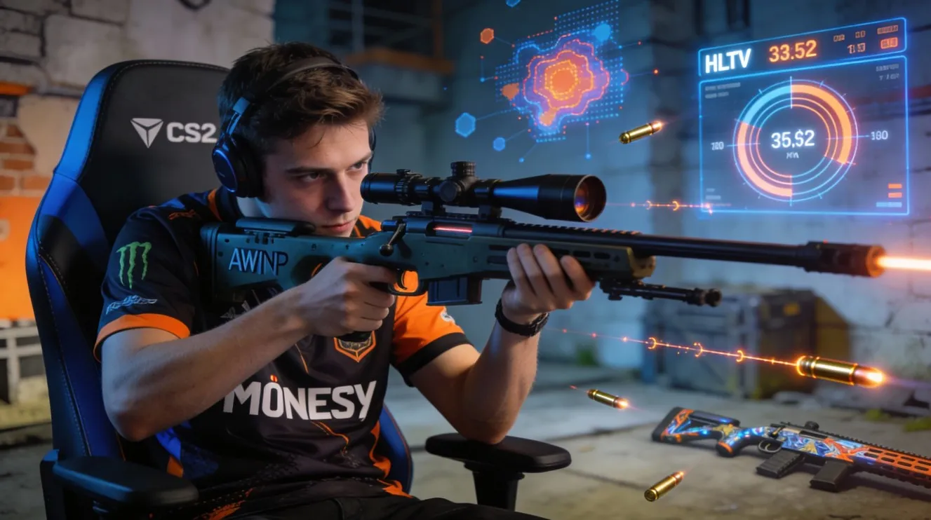 m0NESY — как играет AWP-звезда CS2: стиль и статистика HLTV