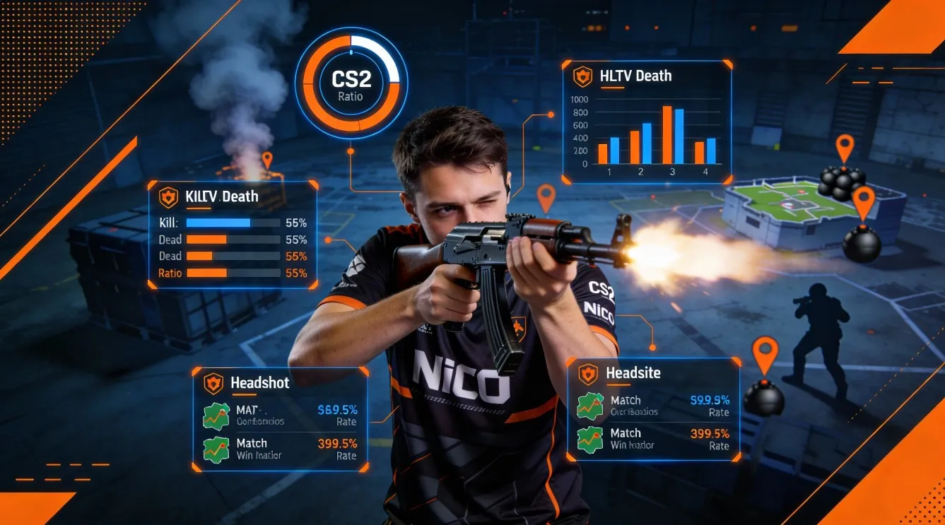 NiKo — анализ стиля rifler в CS2 и статистика HLTV