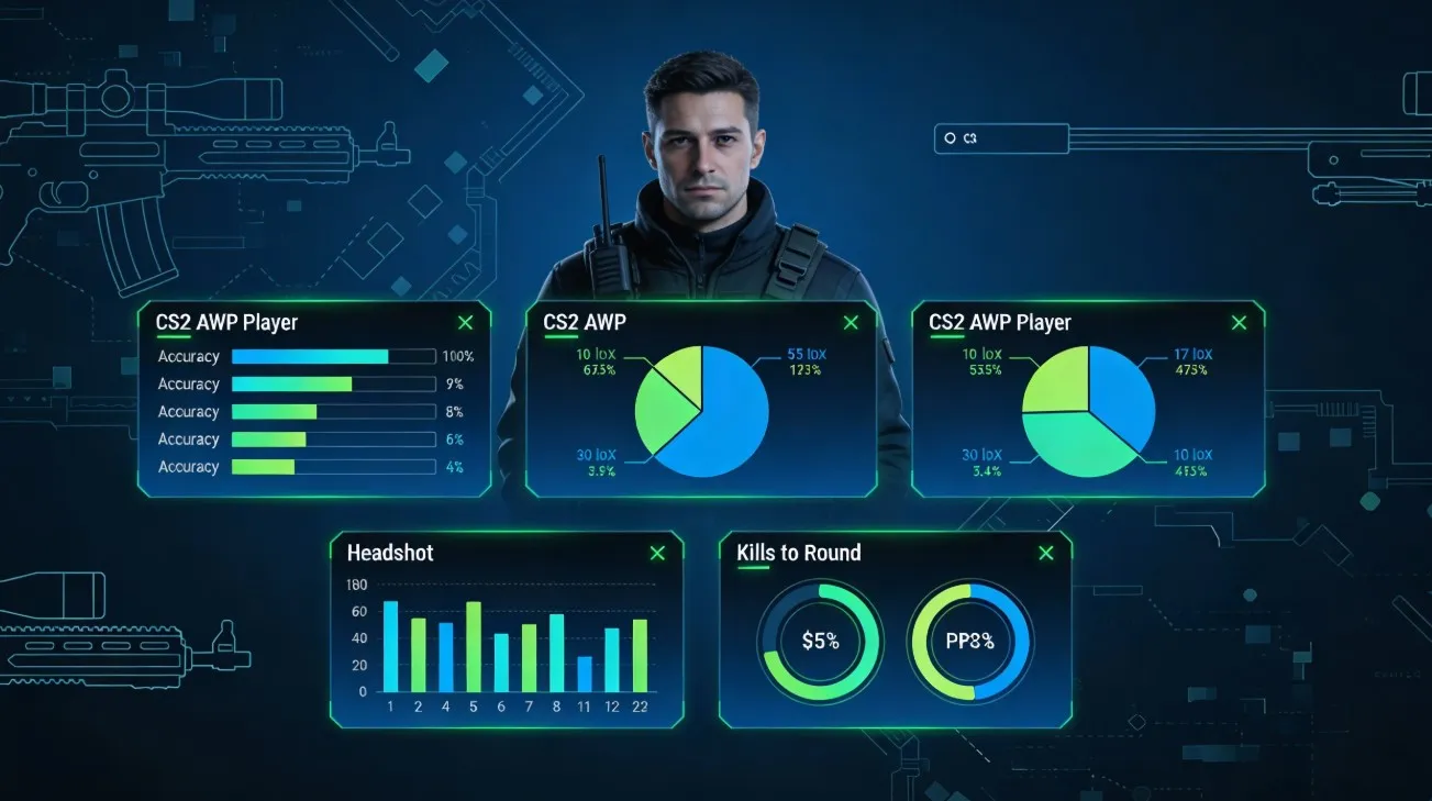 Рейтинг AWP-игроков CS2 по ключевым метрикам