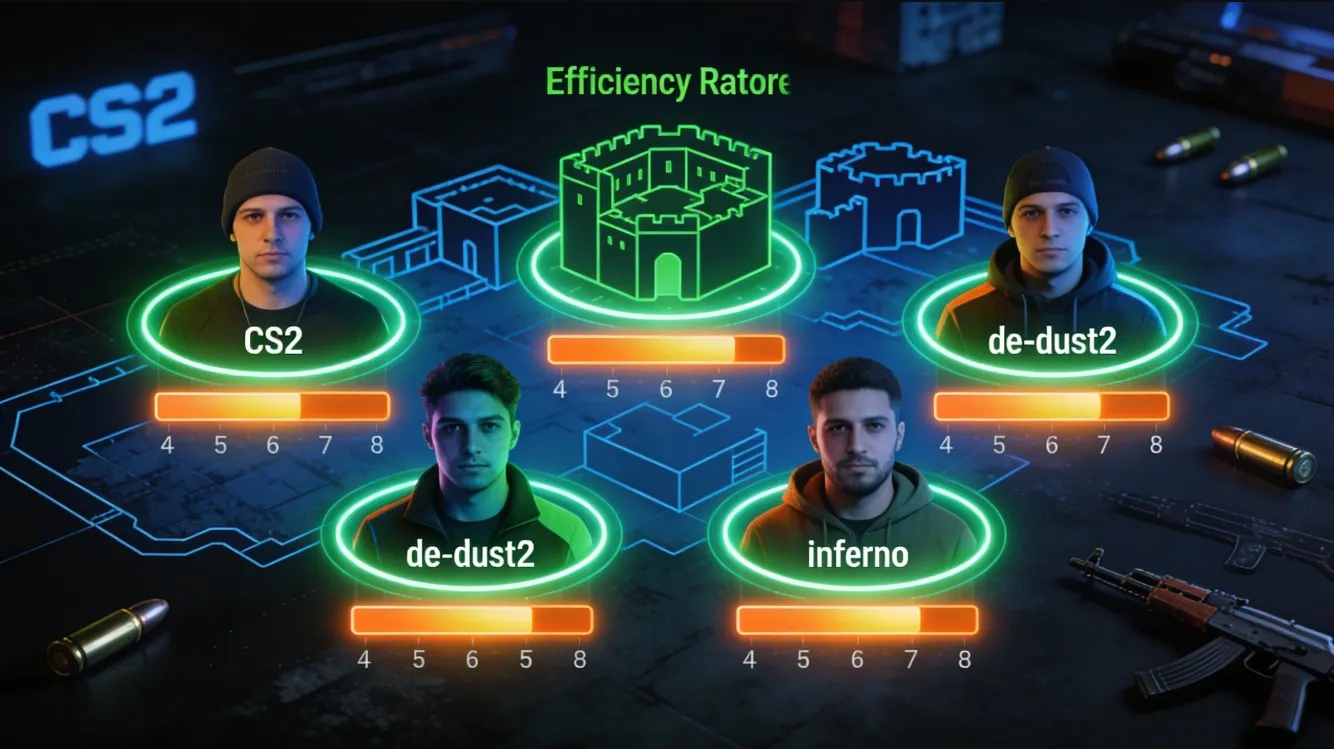 Лучшие игроки CS2 по картам: рейтинг эффективности