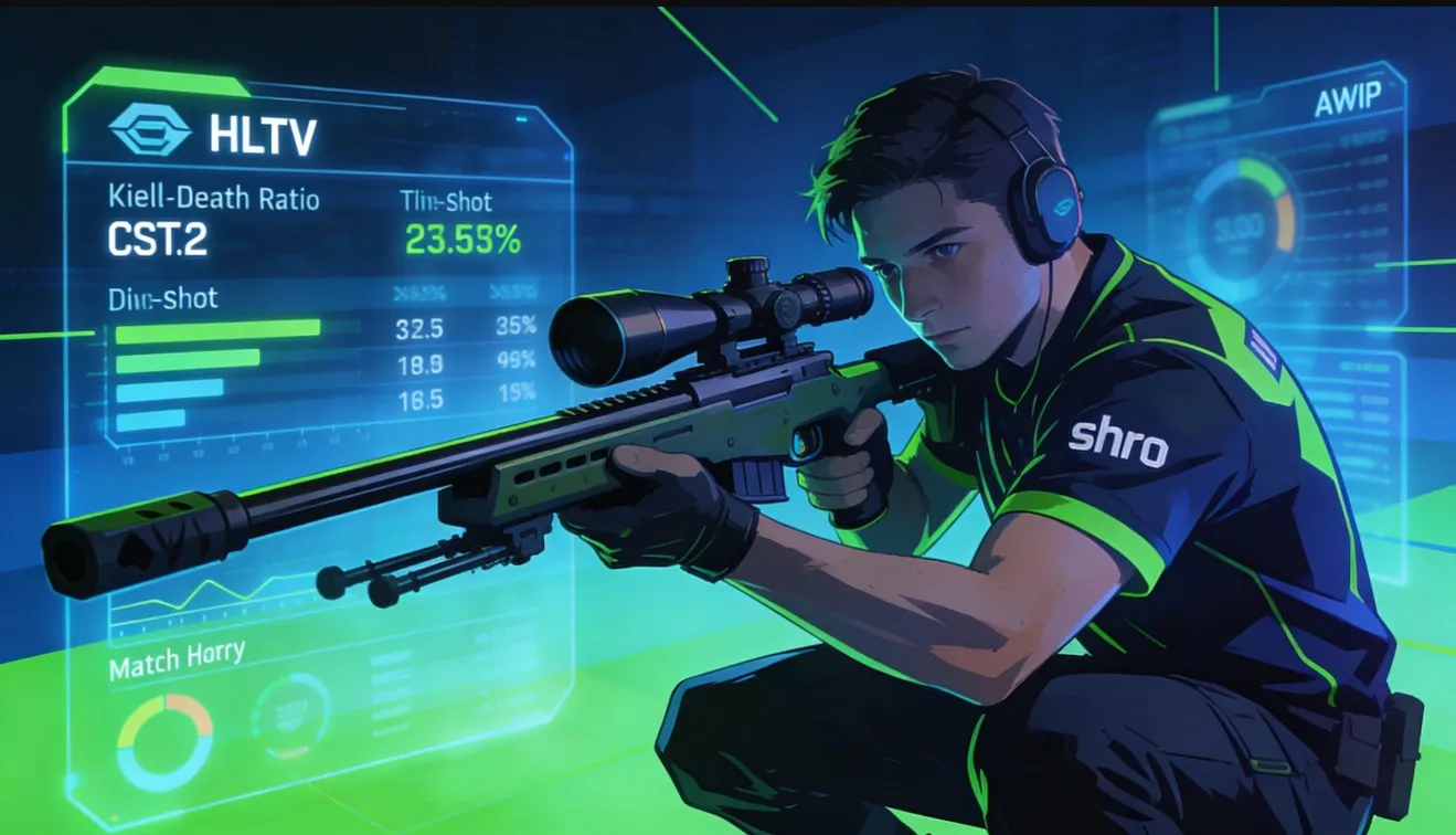 Разбор игры sh1ro в CS2: осторожный AWP-стиль, тайминги, выживаемость и ключевые метрики по данным HLTV.
