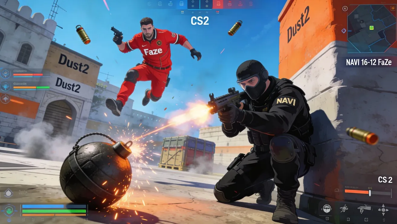 Аналитический разбор матча CS2 между NAVI и FaZe с фокусом на ключевые раунды, решения команд и тактические повороты игры.