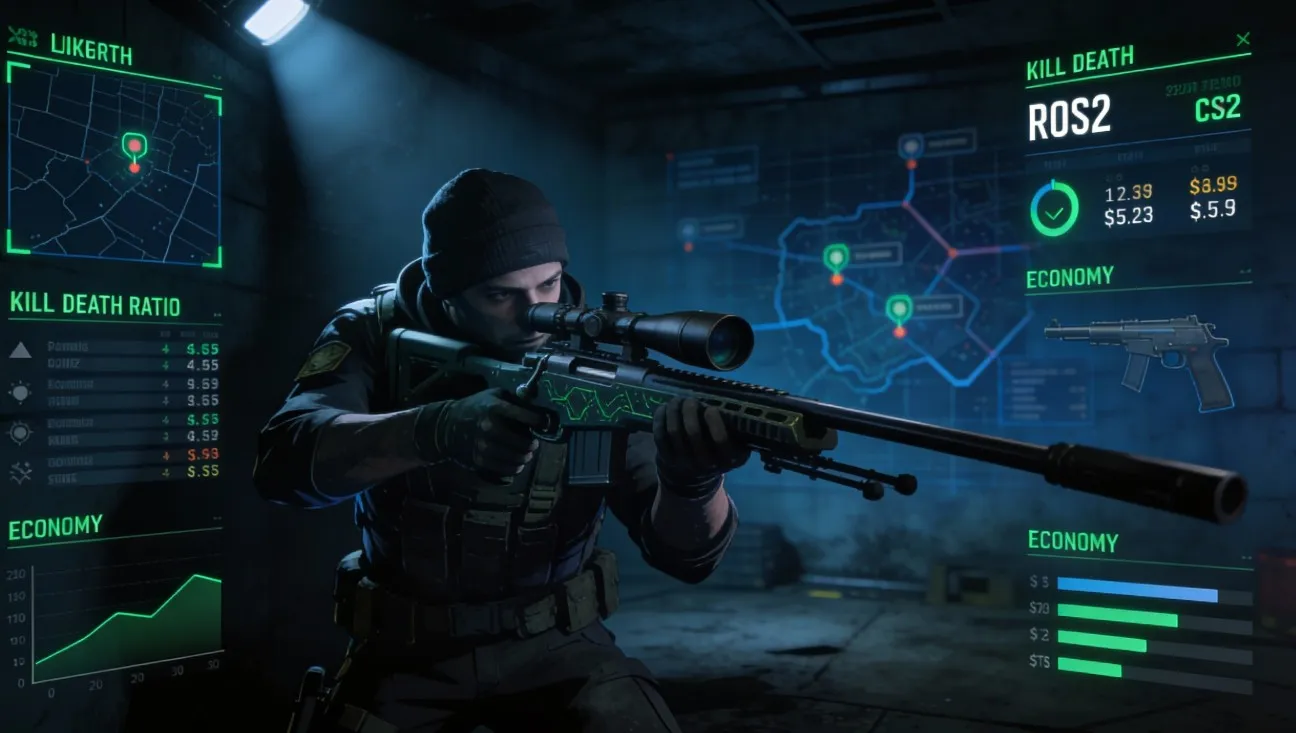 Разбор игры ropz в CS2: роль lurker, позиционная игра, принятие решений и ключевые показатели по данным HLTV.