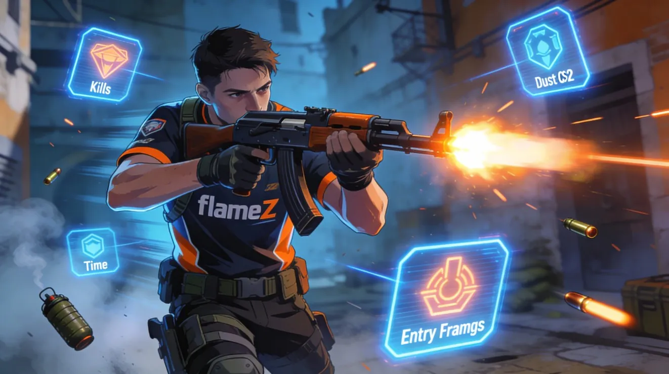 flameZ — entry-фрагер в CS2: стиль игры и статистика