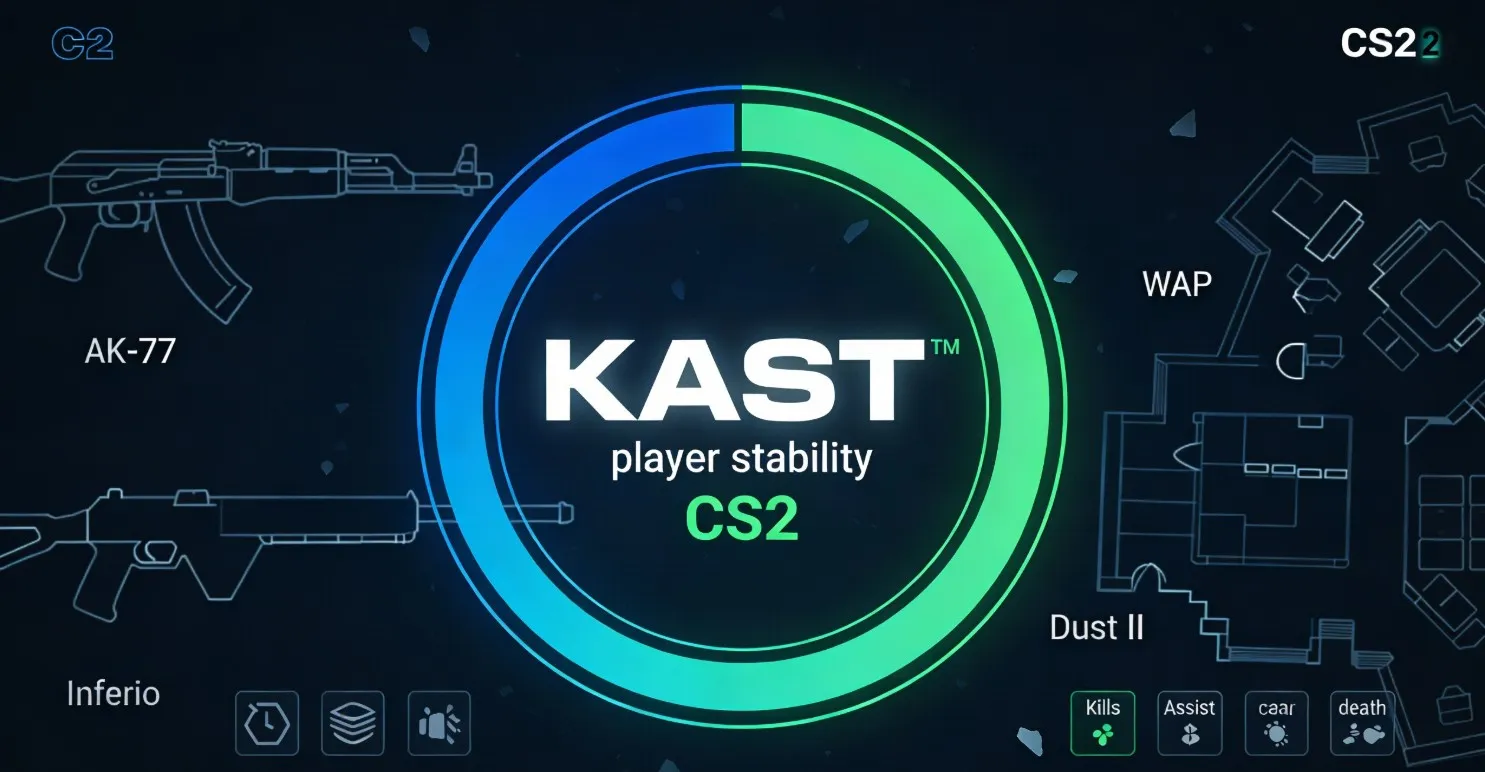 Разбор показателя KAST в CS2 и его значения при оценке стабильности и надёжности игроков в профессиональных матчах.