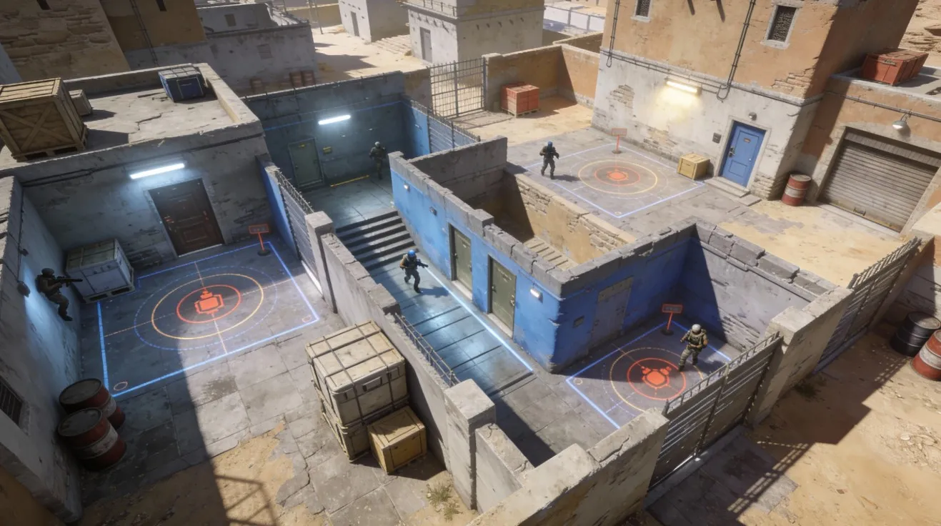 Гайд по картам CS2. Базовые позиции, стандартные выходы, игра за атаку и защиту и частые ошибки игроков.