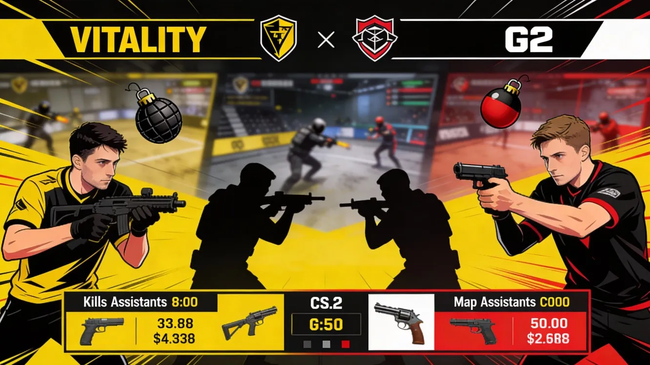 Обзор последних матчей CS2 между Vitality и G2 с анализом результатов, карт и ключевых моментов противостояния.